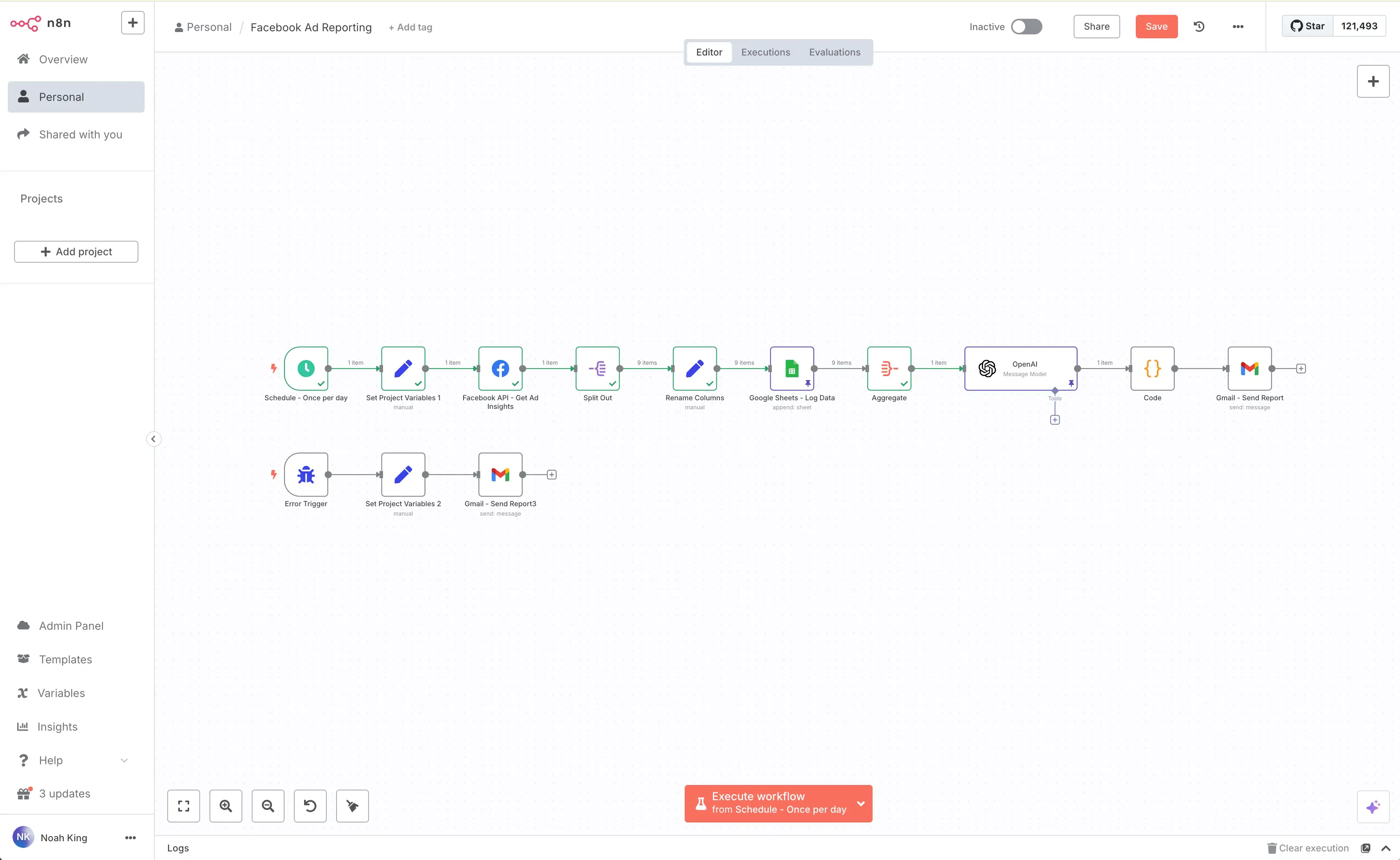 Screenshot of the final project build
